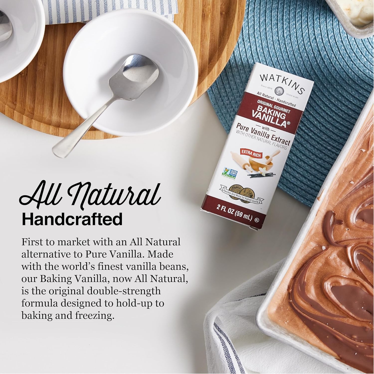 Double-Strength Gourmet Baking Vanilla – 2 Fl. Oz., Rich Flavor for All Recipes