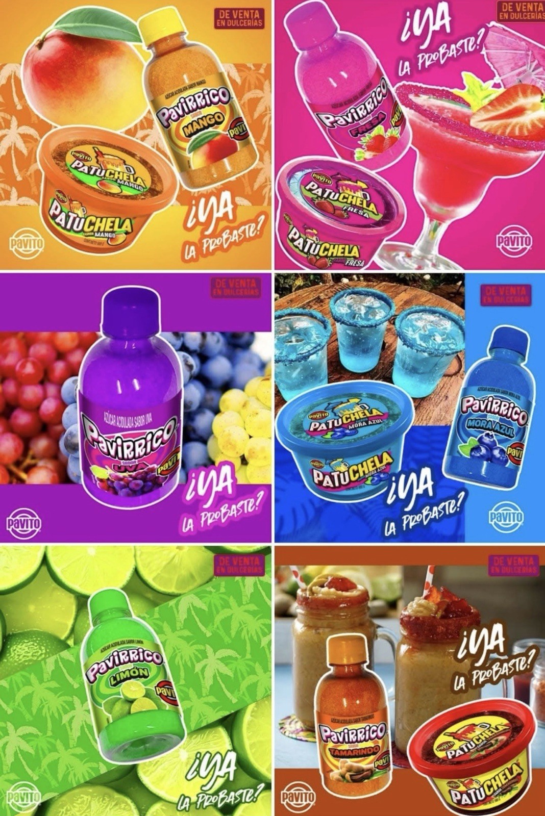 3X PAVIRRICO LIMÓN 🇲🇽 – Fruit Snack Seasoning Lime Powder (3 Pack)