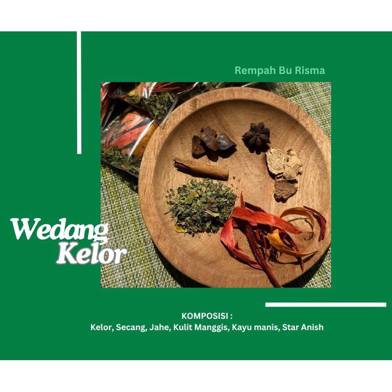 Wedang Kelor Herbal Spice Drink Mix 10 Sachets Moringa Ginger Secang Blend