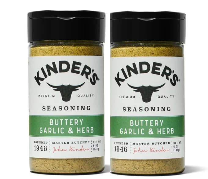 Kinder’s Buttery Garlic & Herb Seasoning, 5 oz (2-Pack)