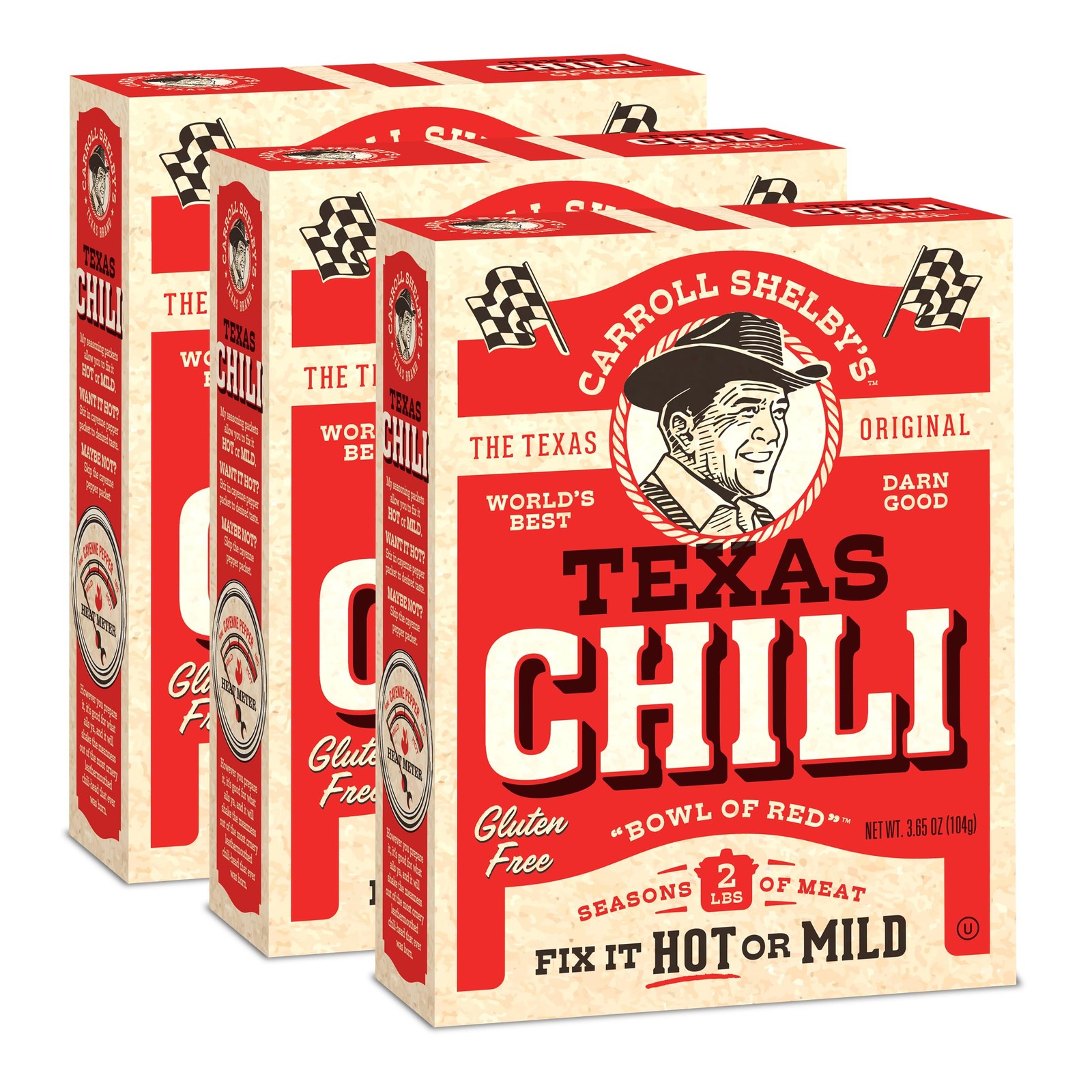 Texas Chili Kit – Original Recipe, 3.65oz Box (Pack of 3)