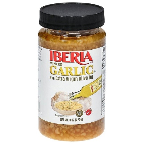 Iberia Minced Garlic with Extra Virgin Olive Oil