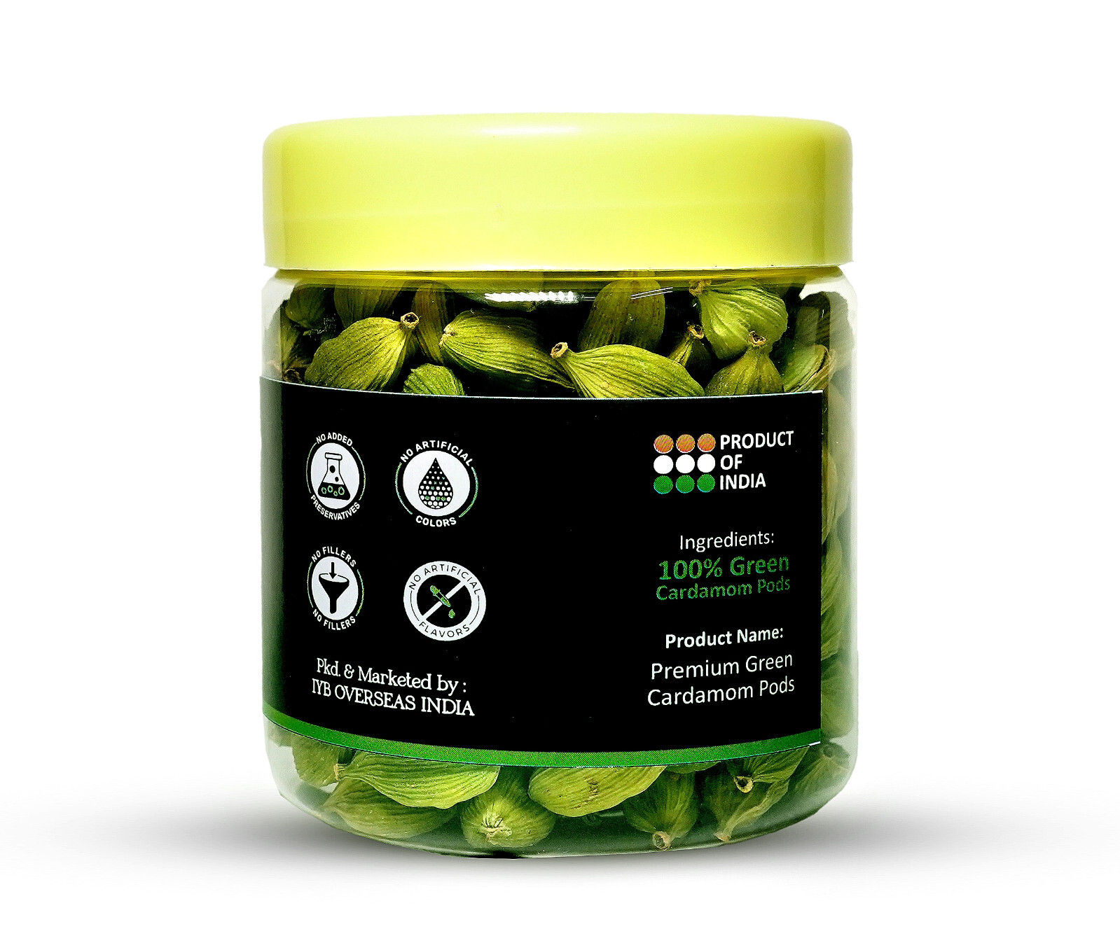 Organic 7-8 MM Green Cardamom Pods-Handpicked from Kerala, India – Fresh & Aroma