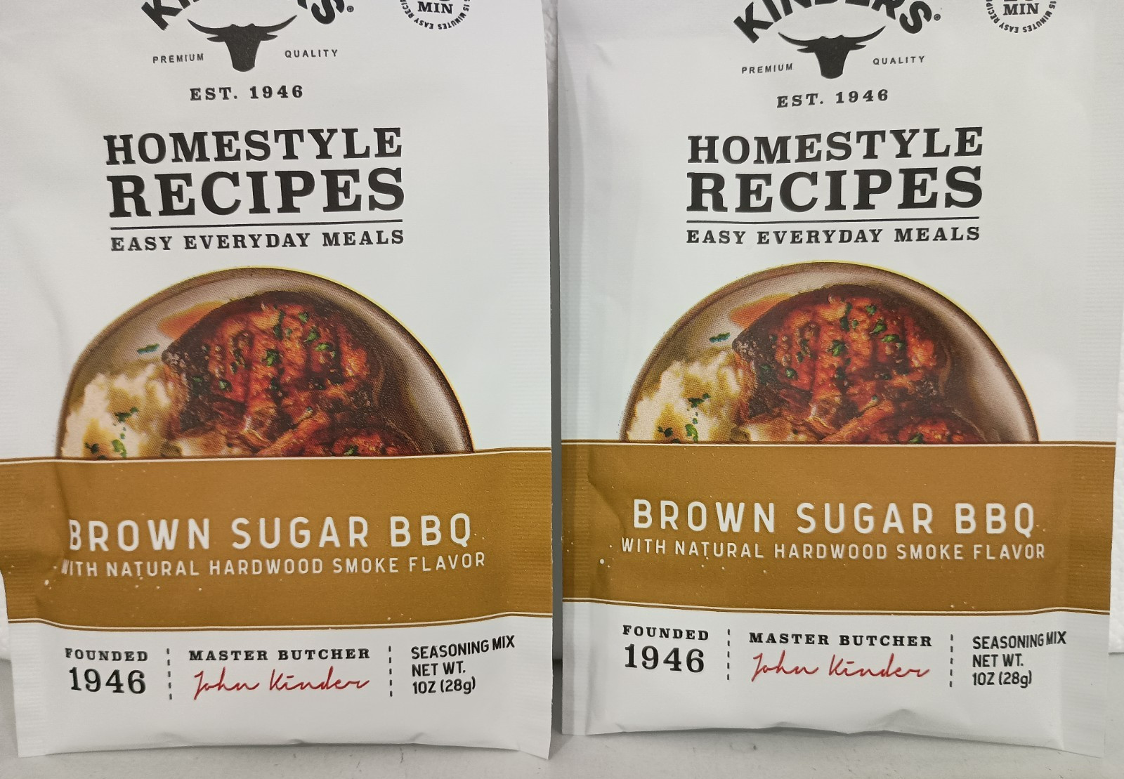 Kinder’s® Homestyle Recipes Brown Sugar BBQ Seasoning Mix 1 oz Packet (2 Pack)