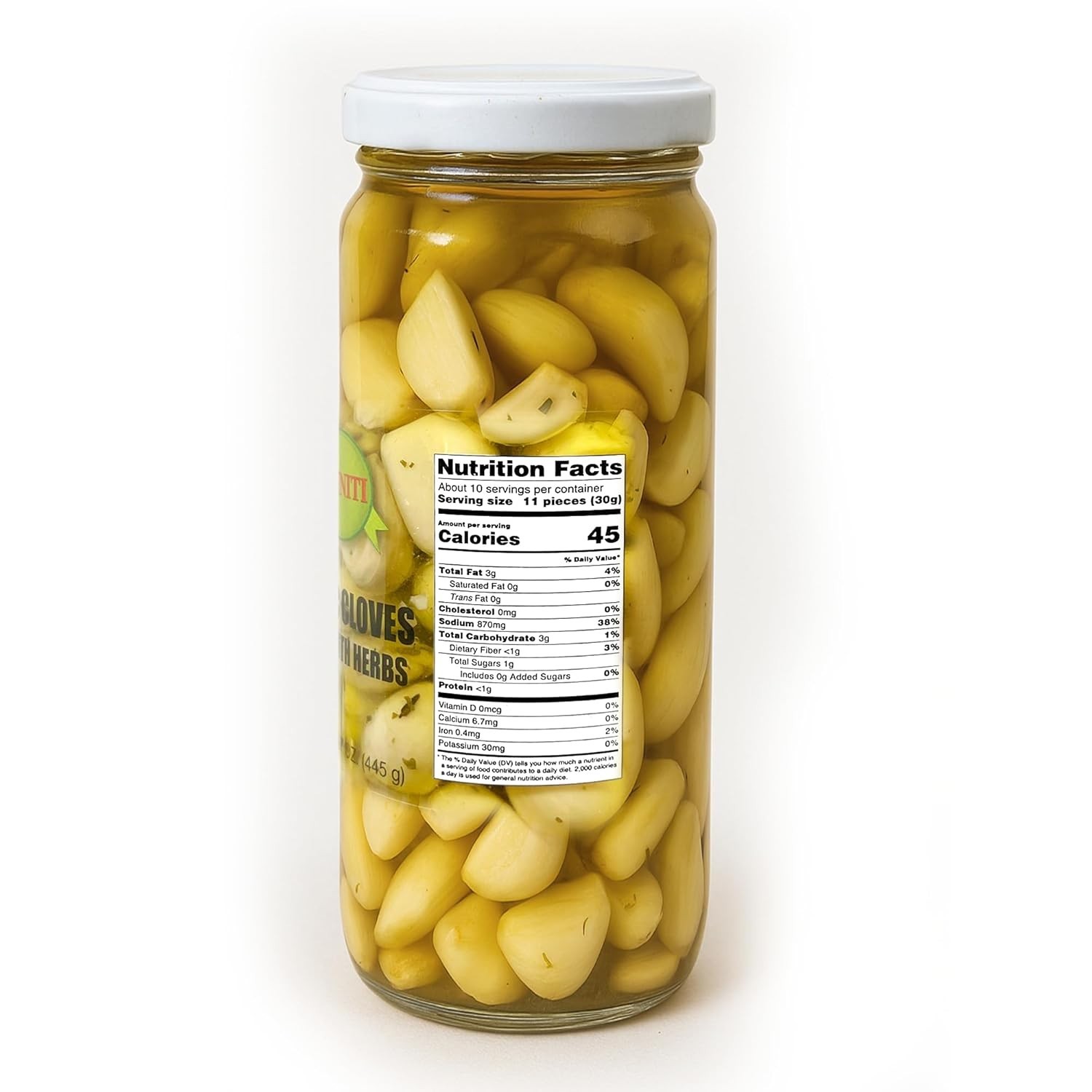 Spanish Garlic Pickles – 15.9oz x 2, Herb Infused