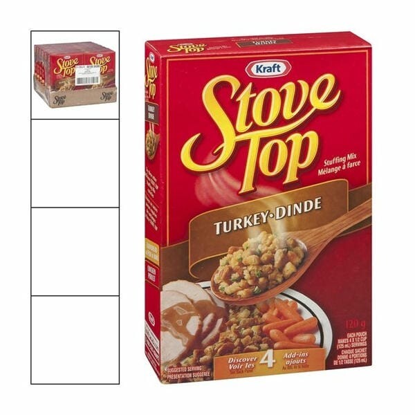 Kraft Stove Top Turkey Stuffing 120g/4.23oz (12/Case)