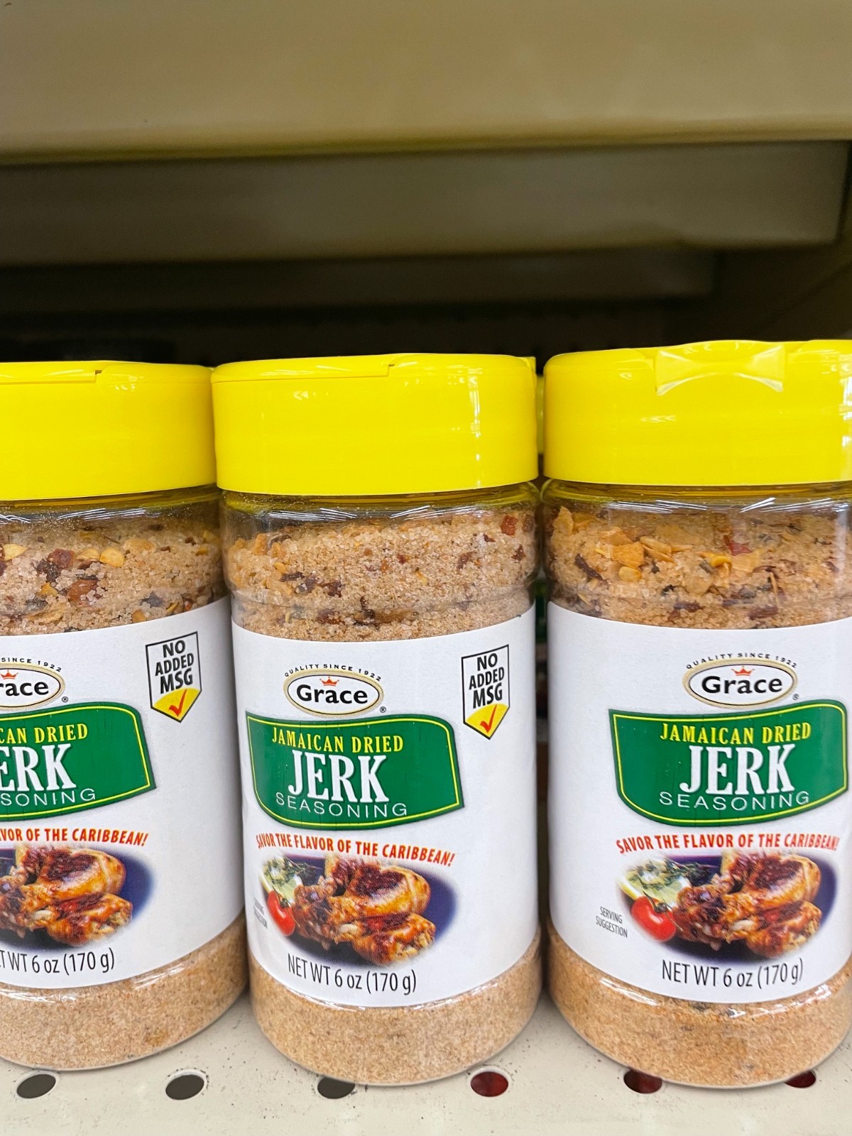 3 Pack Grace Jamaican Dried Jerk Seasoning 6 oz Authentic Caribbean Spice Blend