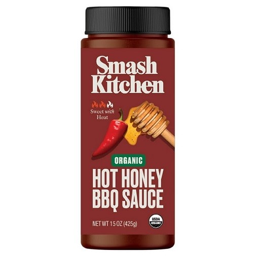 Smash Kitchen Organic Hot Honey BBQ Sauce 2 Pack