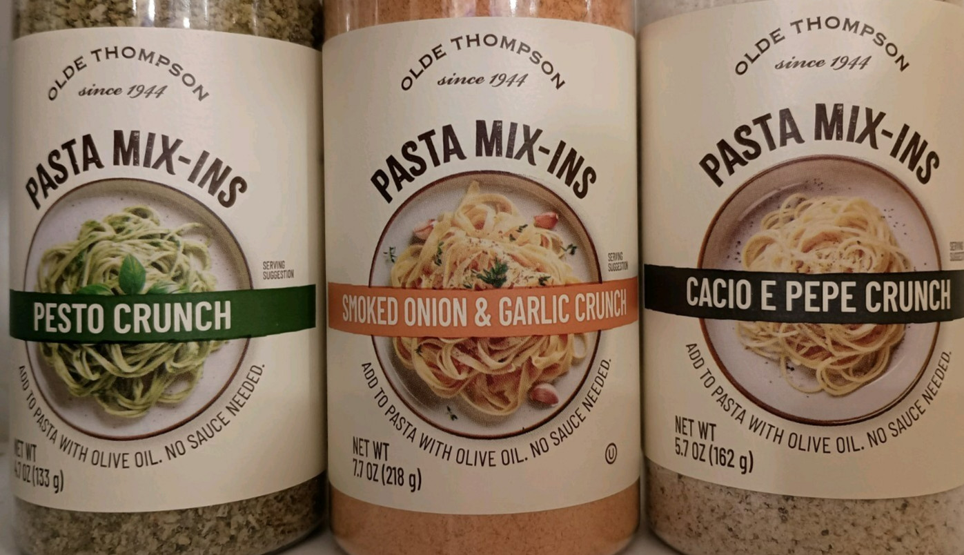 Olde Thompson Pasta Mix-Ins Seasoning Variety Set (3 Pack) Certified Kosher