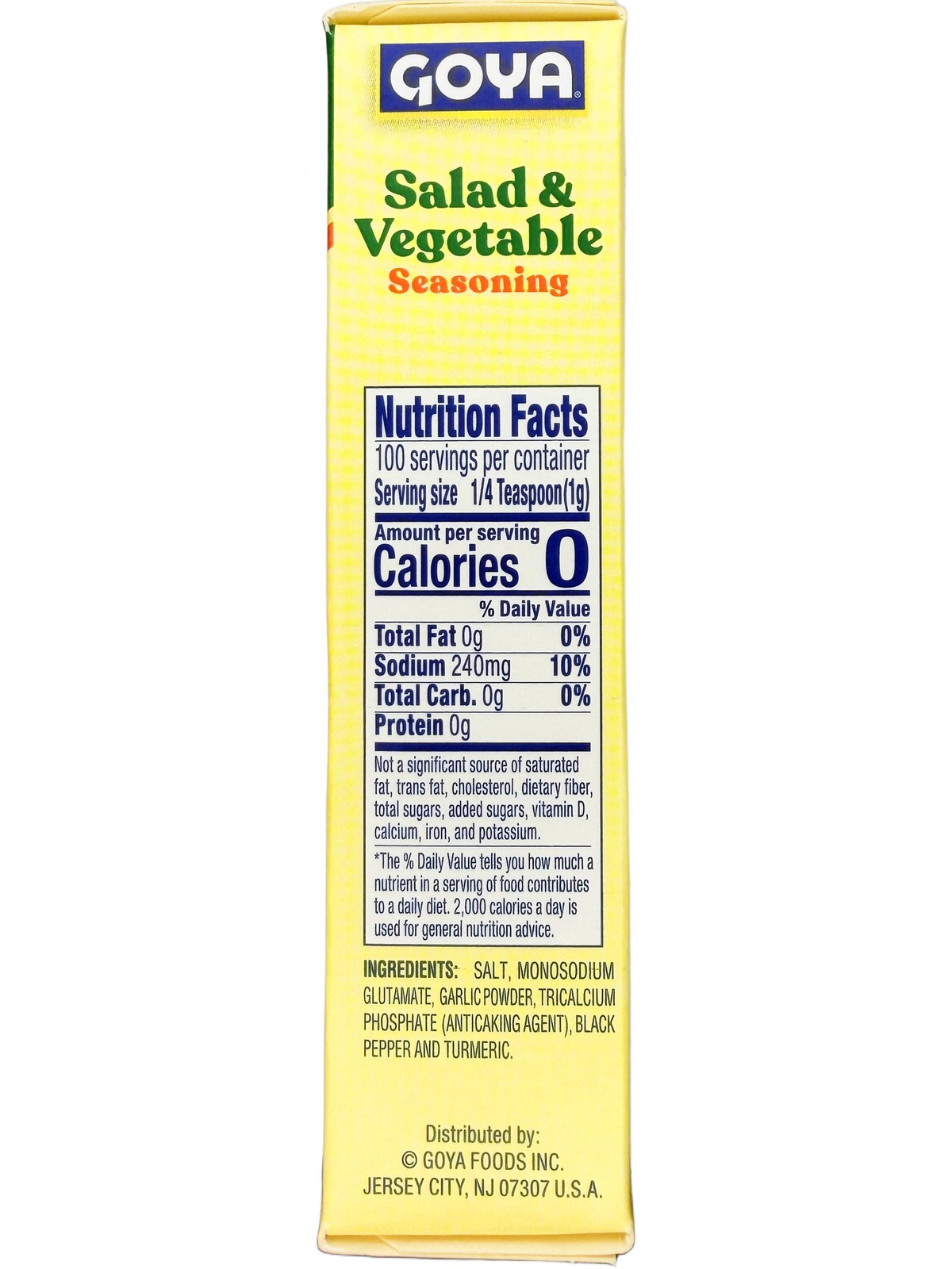 Goya Salad & Vegetable Seasoning, 20-envelopes, 3.52 OZ PACK OF 2