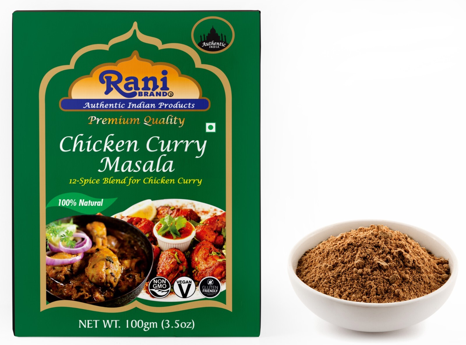 Rani Chicken Curry Masala (Indian 13-Spice Blend for Chicken) 3.5oz (100g)