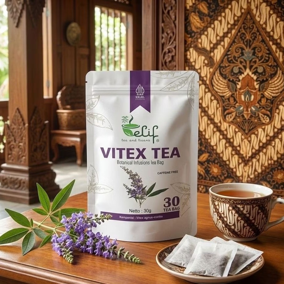 Vitex Berry Tea 30 Bags Herbal Infusion For Daily Ritual Botanical Blend