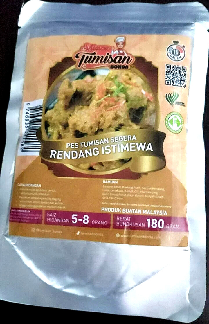 3x180g Shimaz Tumisan Bonda’s Rendang Istimewa Paste Original Authentic Malaysia