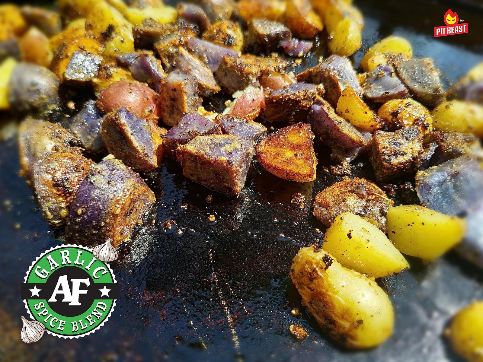 Pit Beast Garlic AF – Garlic, Salt, and Pepper BBQ Rub Seasoning | ALL PURPOSE E