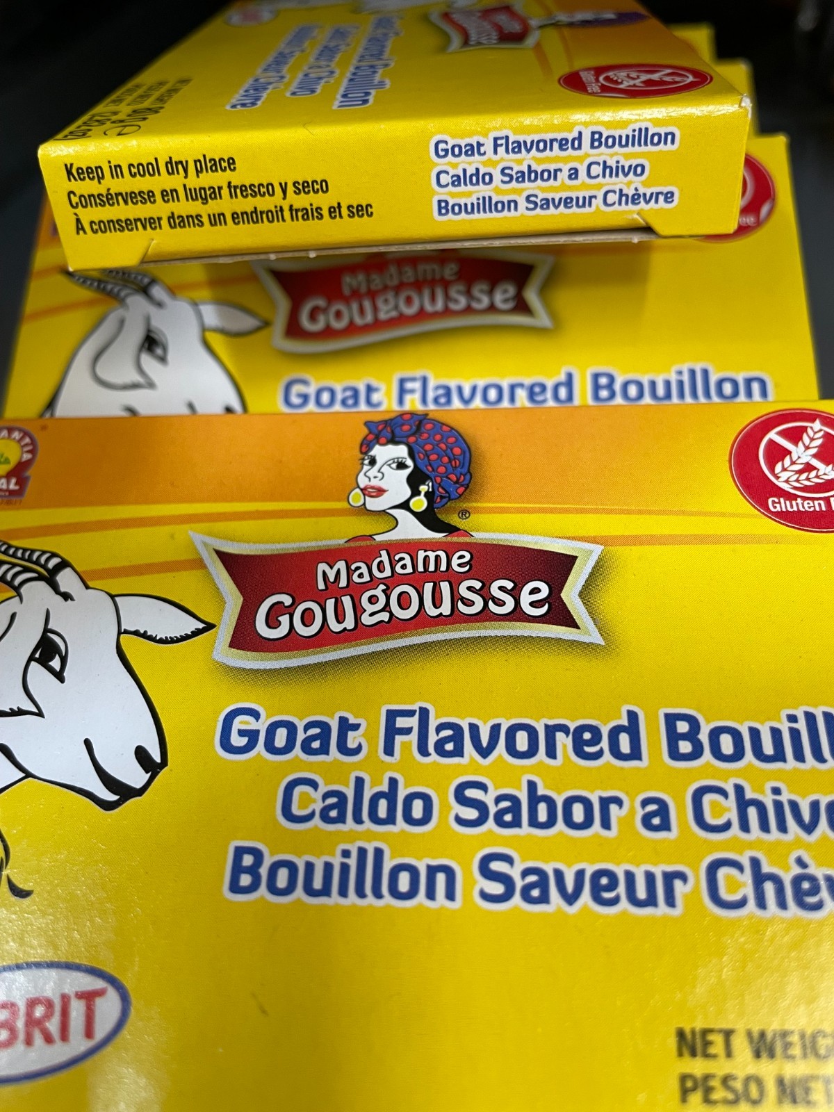 6 Pack Madame Gougousse Goat Bouillon Cubes – 8 Cubes per Pack (2.82 oz Each)