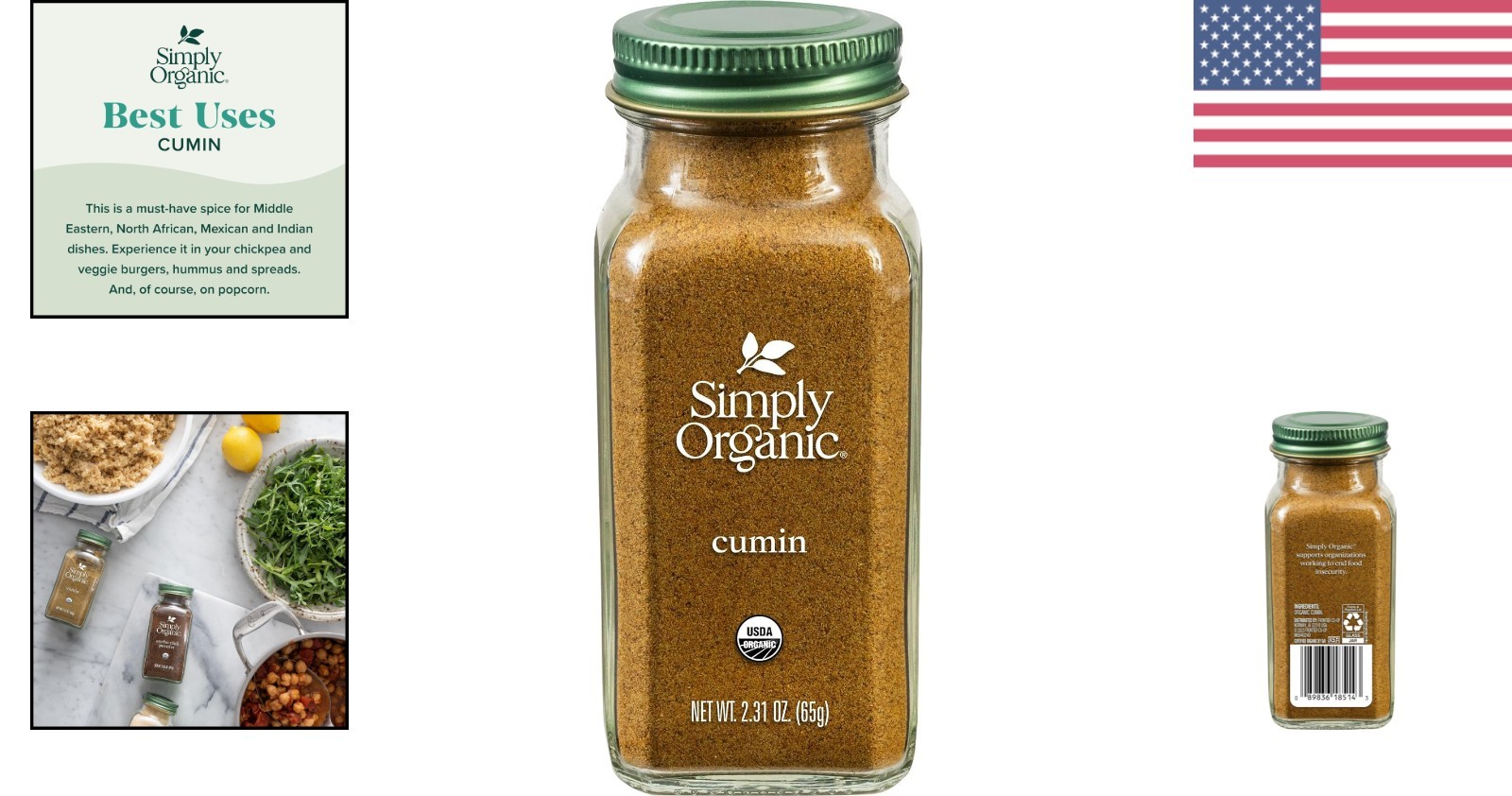 Rich and Earthy Organic Ground Cumin, 2.31 Oz – Perfect for Spicing Dishes