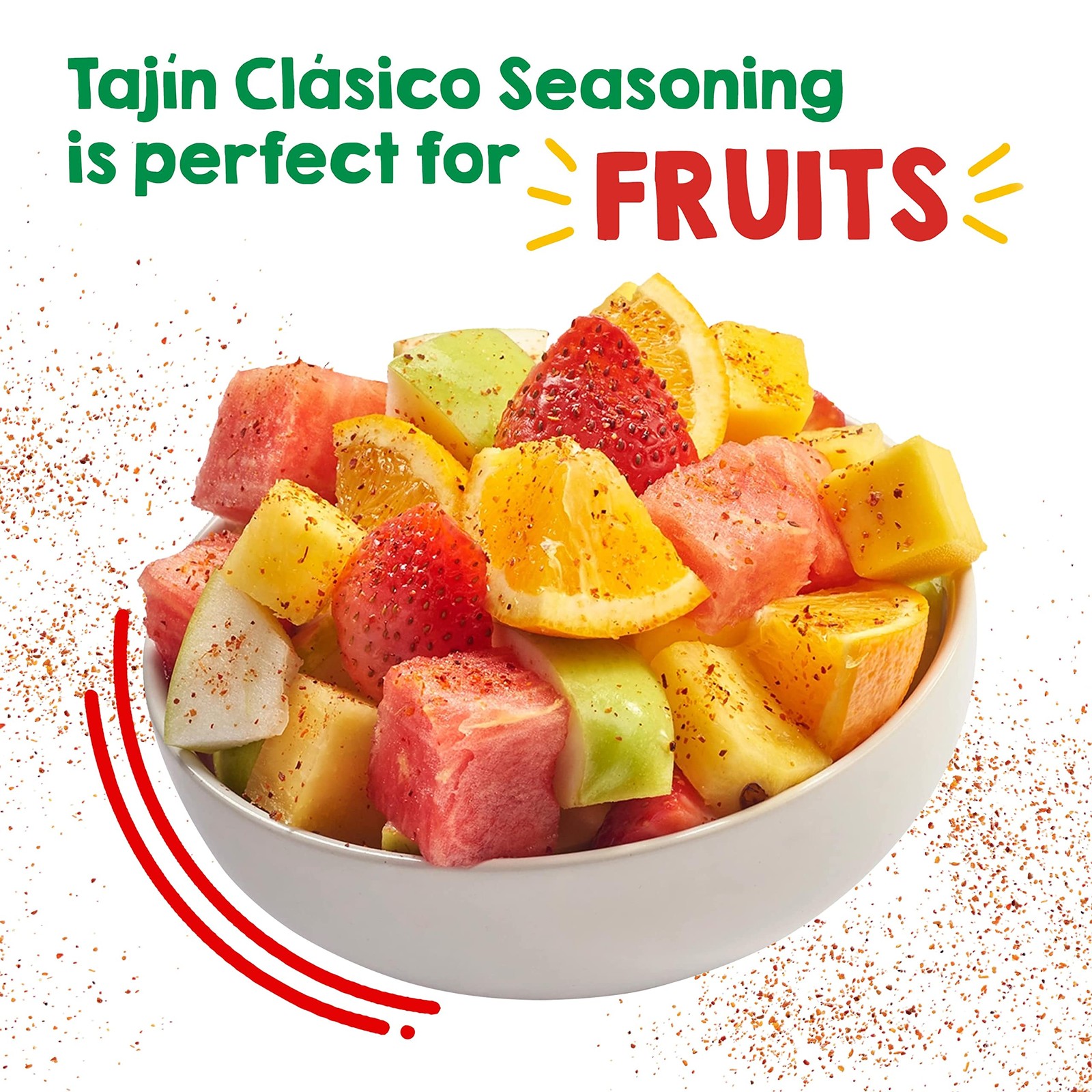 Tajín Clásico Chile Lime Seasoning 14 oz (Pack of 14 Ounce 2), כתום