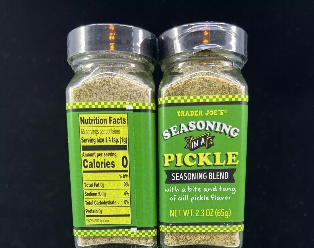 Trader Joe’s Joes Dill Pickle Mustard & OR Seasoning In A PICKLE RARE Delicious!