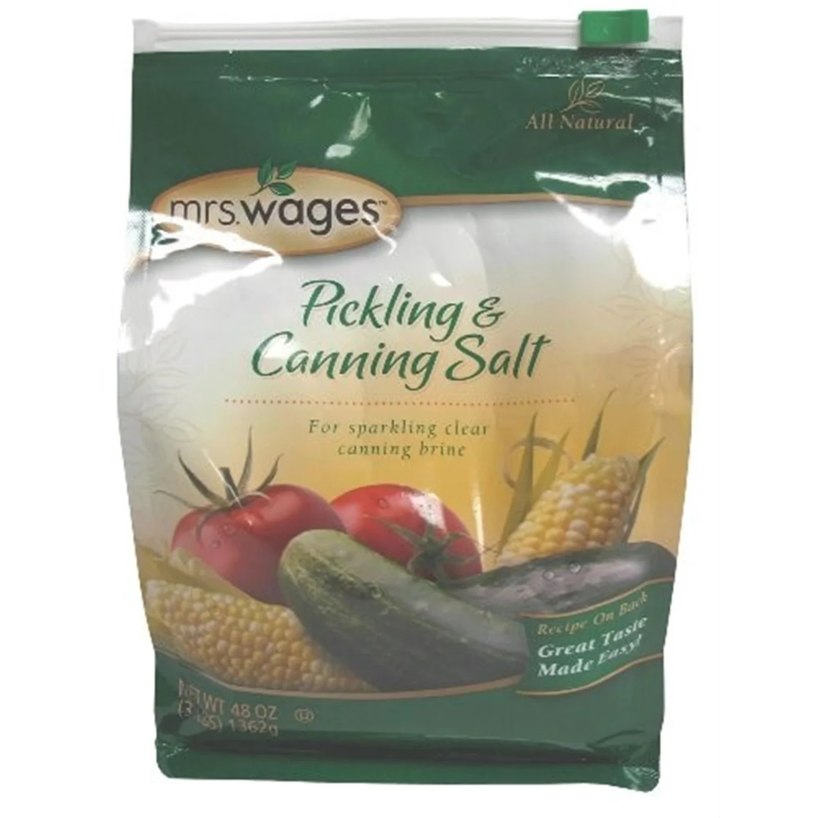 Pickling&Canning Salt 48oz Bag 3 lbs Non-Iodized Pure Preserving Kosher Canning
