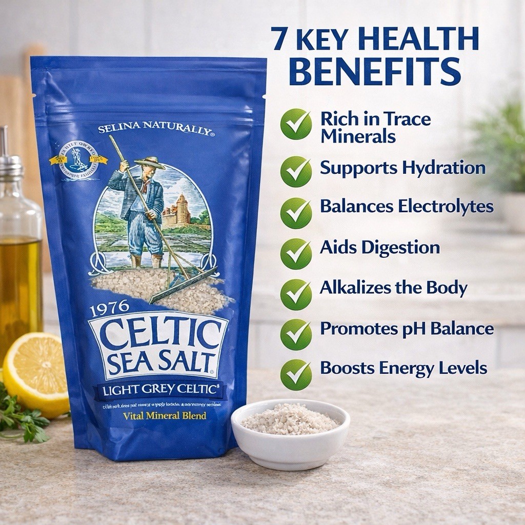 Celtic Sea Salt Light Grey Celtic Unrefined Mineral Salt Hydration Electrolytes