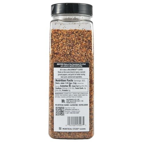McCormick Grill Mates Montreal Steak Seasoning, 29 oz 29 Ounce (Pack of 1)