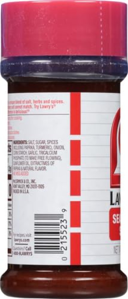 Lawry’s Seasoned Salt 8 oz – Enhance Meals with No MSG, Keto Approved