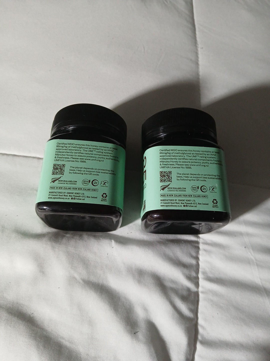 2 of OEGMONT Raw & Unpasteurized New Zealand Manuka Honey UMF 5+ MGO 85+ 8.8oz