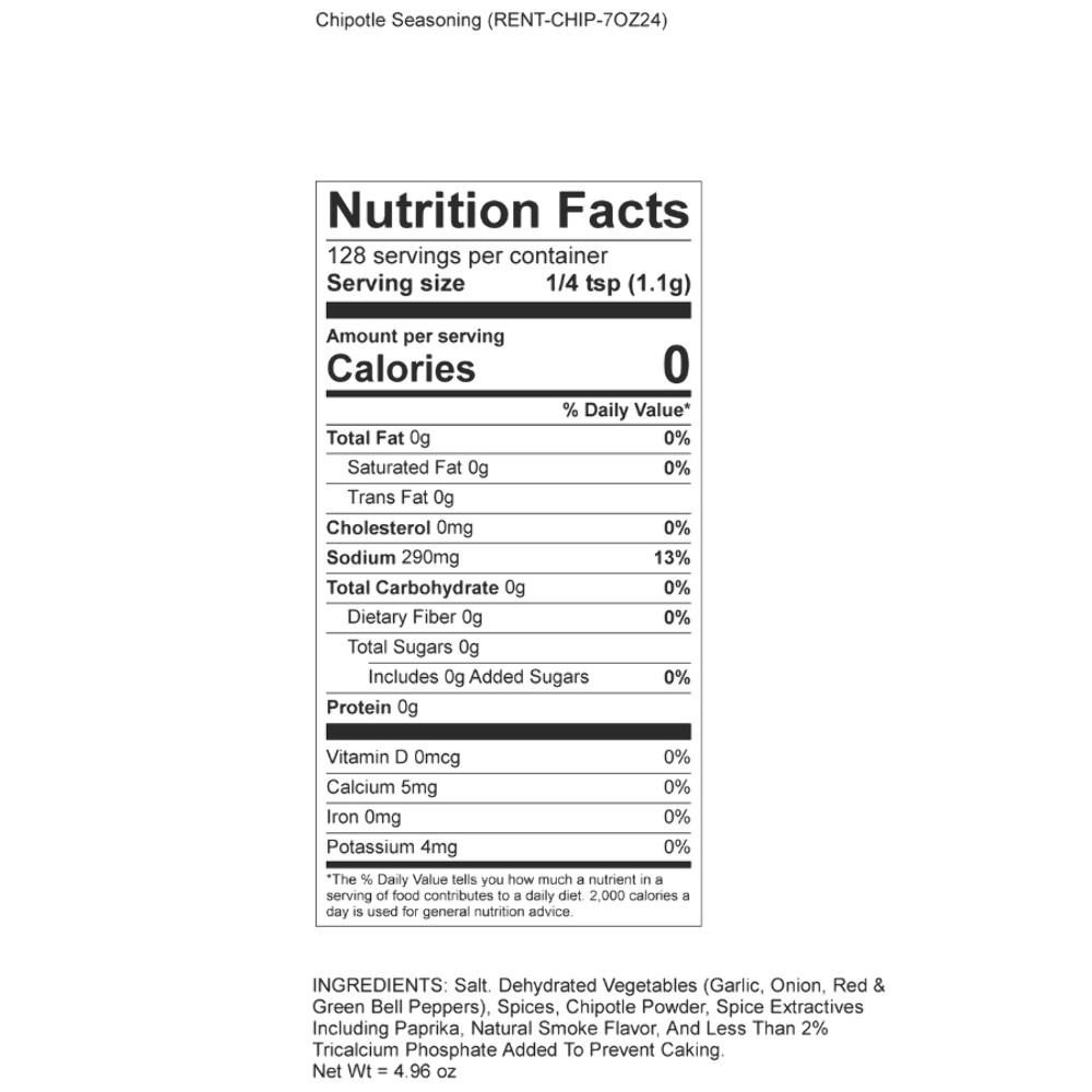 Chipotle All Purpose Seasoning | Pack of 2 | 4.96 oz | Gluten Free | A-Rent-A-Ch