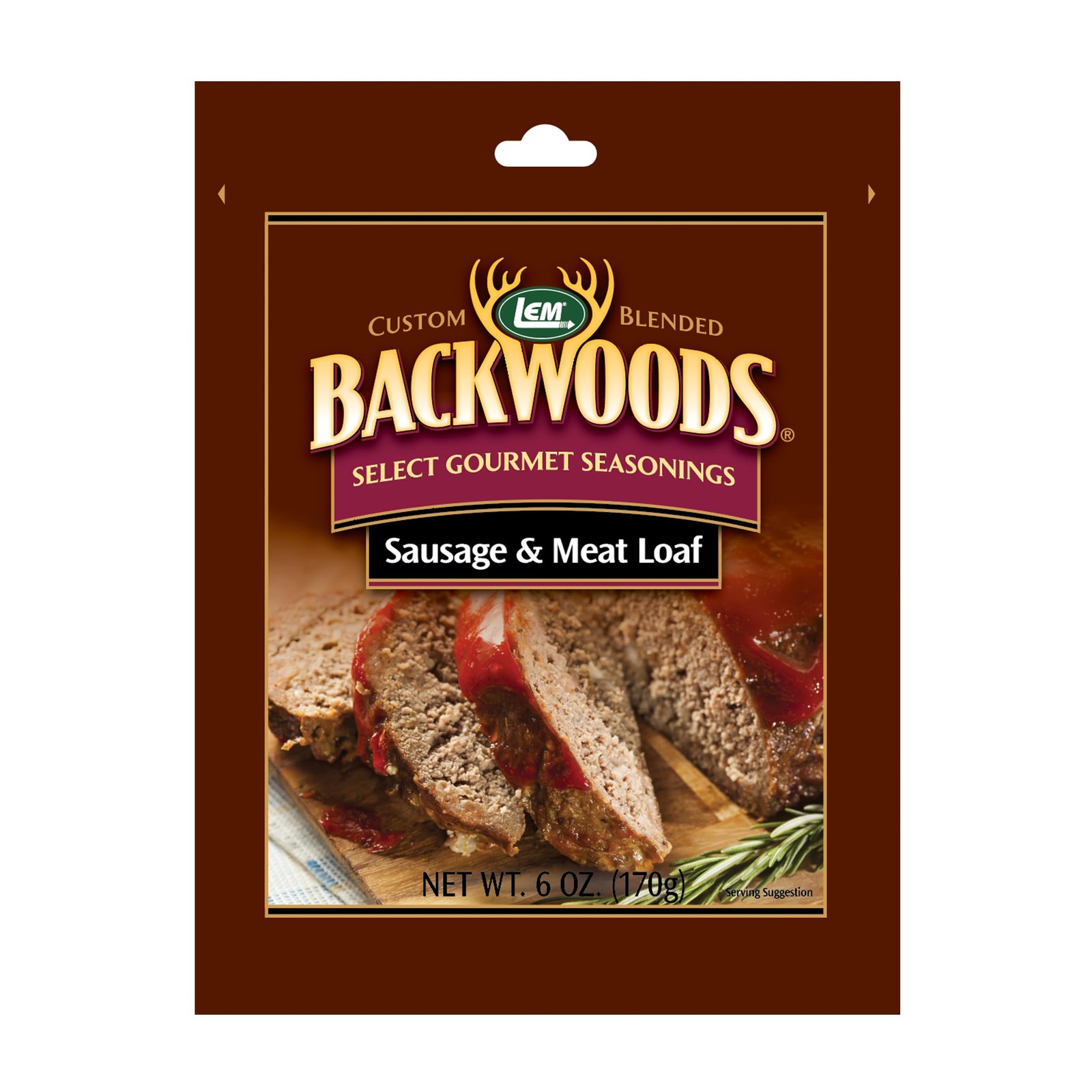 LEM Products Backwoods Sausage and Meatloaf Seasoning, 6 Ounce (Pack of 1)