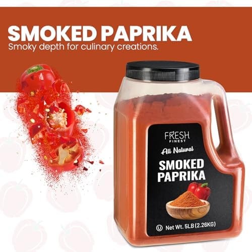 Fresh Finest Smoked Paprika Bulk 5 LB – Premium Ground Seasoning, Freshly Pac…