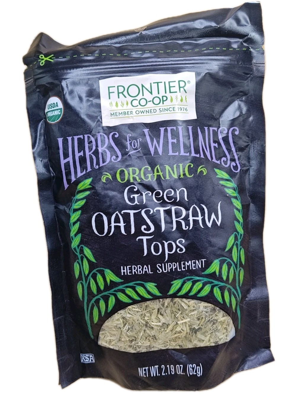 Frontier Nat Prod Co-op Oatstraw Og2 Green Tops 2.19 OZ