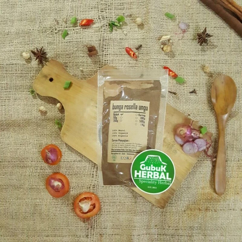 Purple Rosella Flower Powder Natural Organic Herb Spice Fresh Hygienic Premium