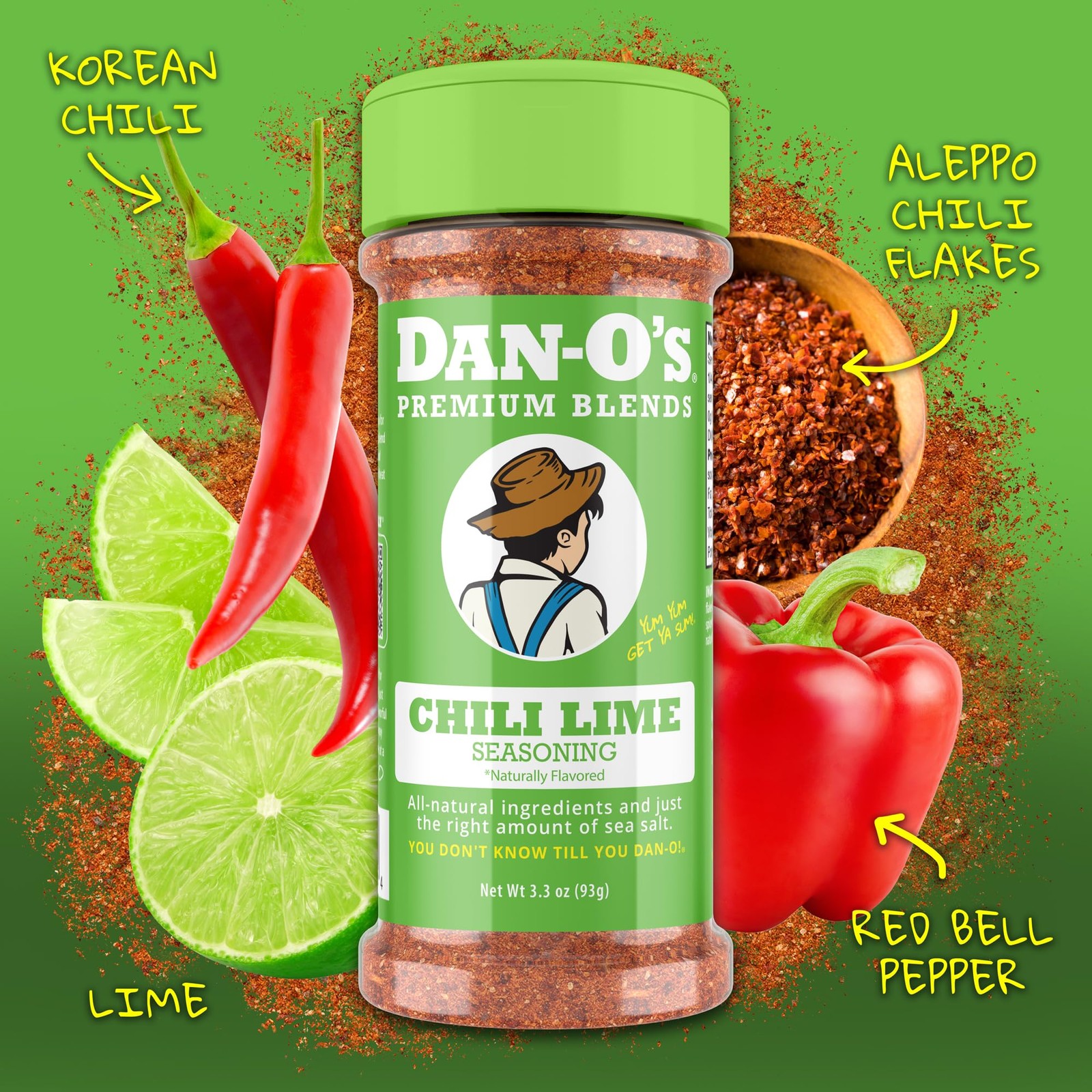 Chili Lime Seasoning – 3.3 oz, 2-Pack | For Tacos, Grilling, Snacks