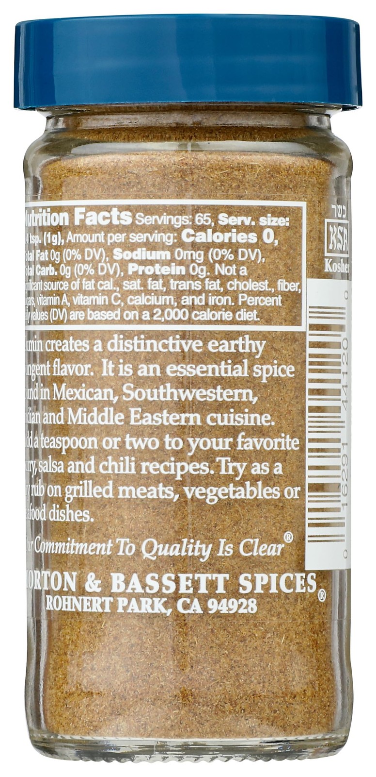 Morton & Bassett Ground Cumin, 2.3 oz – Ounce (Pack of 1), cumin