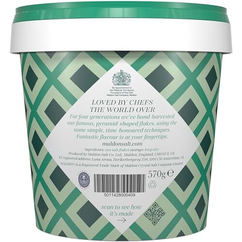 Salt Sea Salt Flakes 20 oz 570 g Resealable Tub Kosher Natural Handcrafted Go…