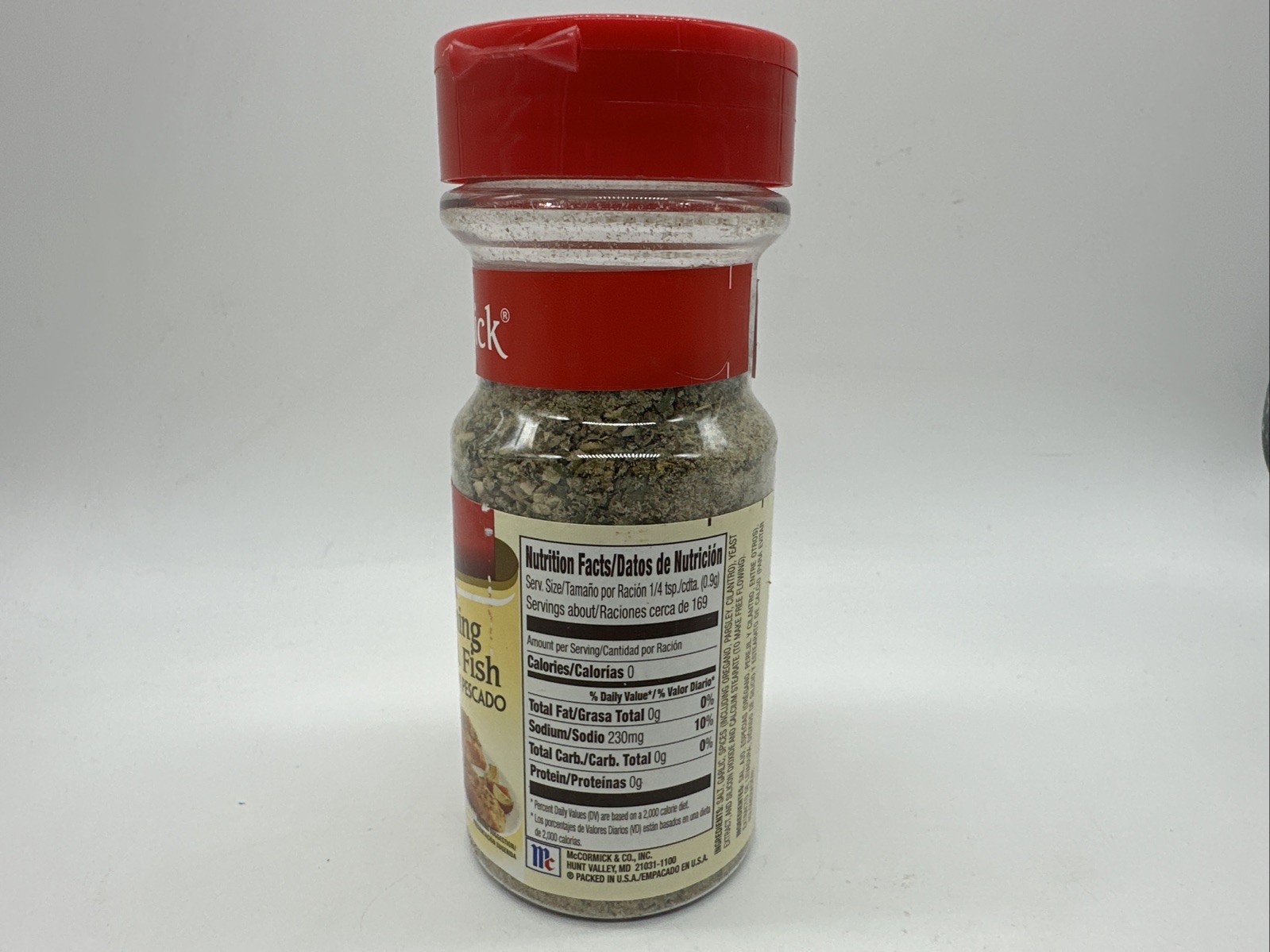 McCormick Total Seasoning for Chicken & Fish Original Discontinued BB 2019