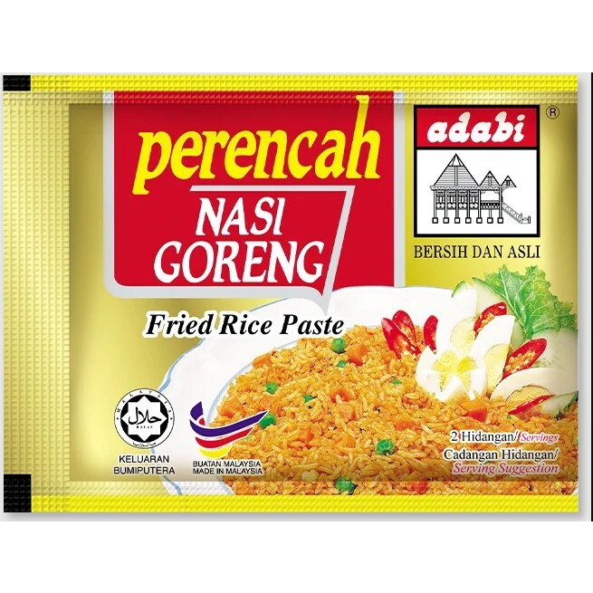 30x packets Food Flavouring Paste Adabi Nasi Goreng 30gm Halal Free Shipping