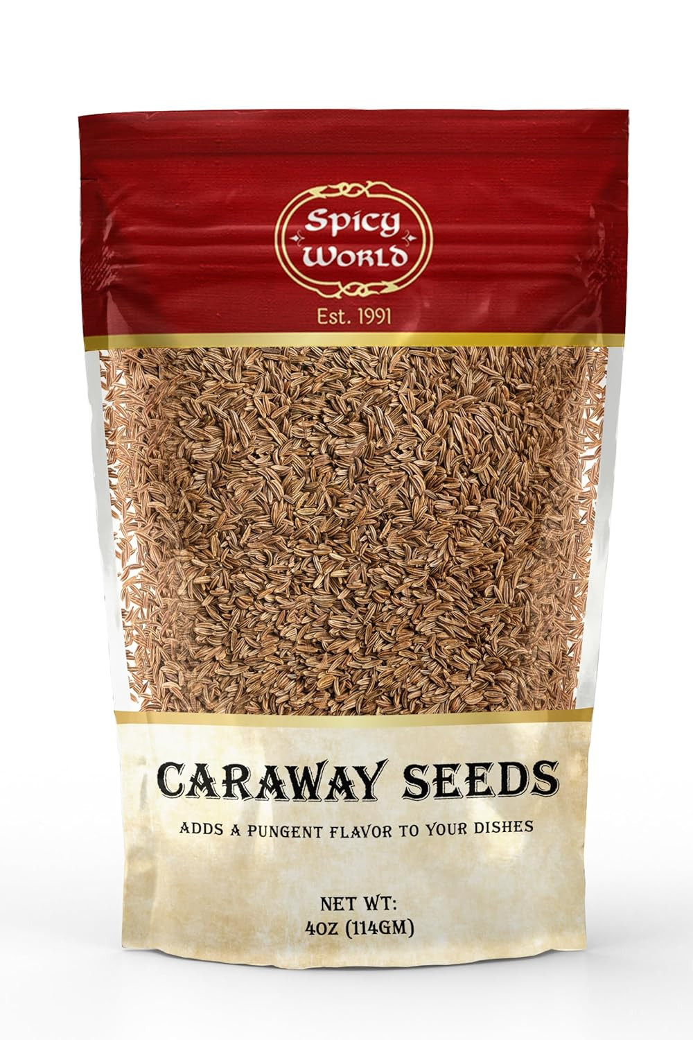 Caraway Seeds 4 Oz (117G) | Premium Whole Caraway Seeds for Rye Bread, Sauerkrau