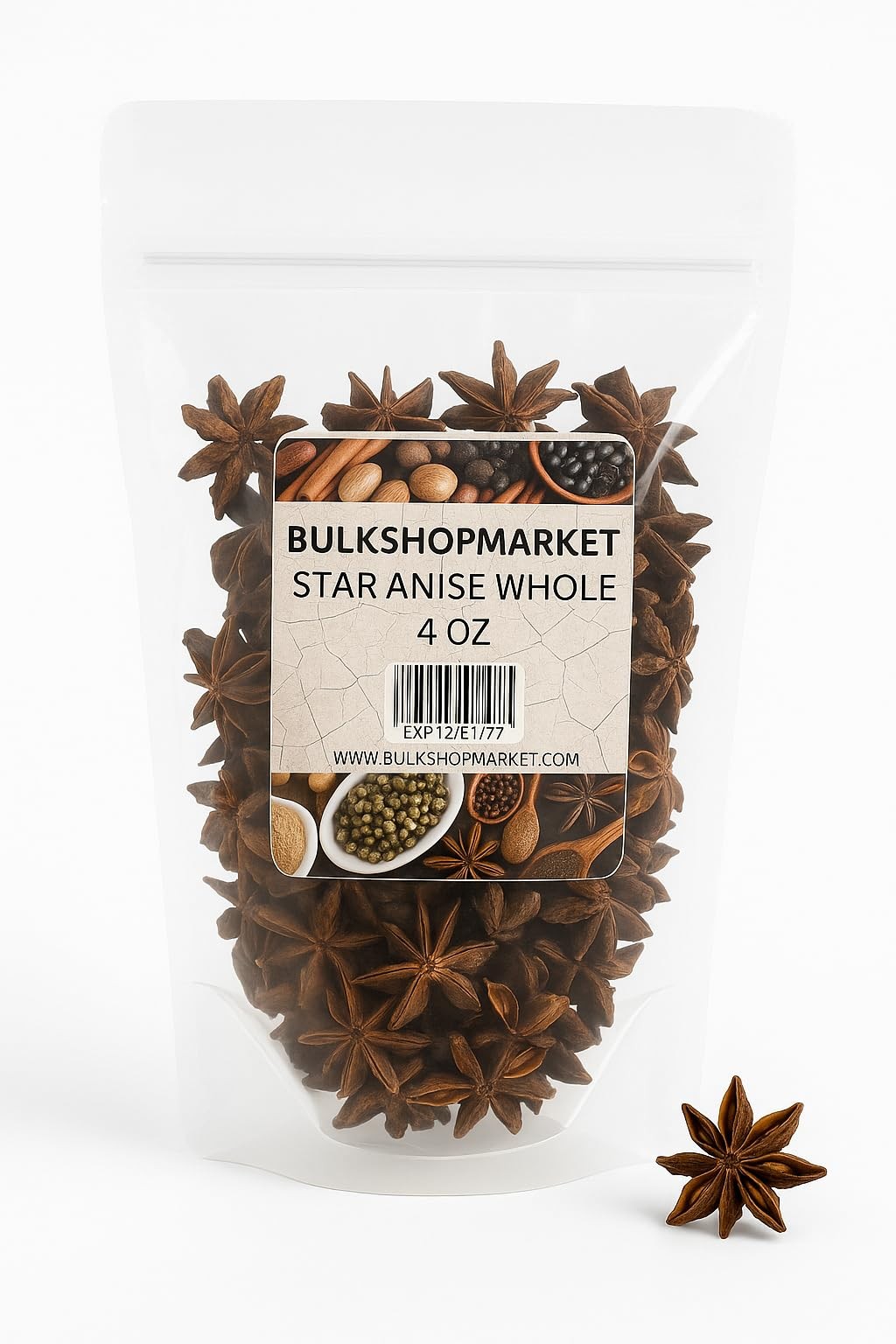 STAR ANISE WHOLE 4 OZ BY