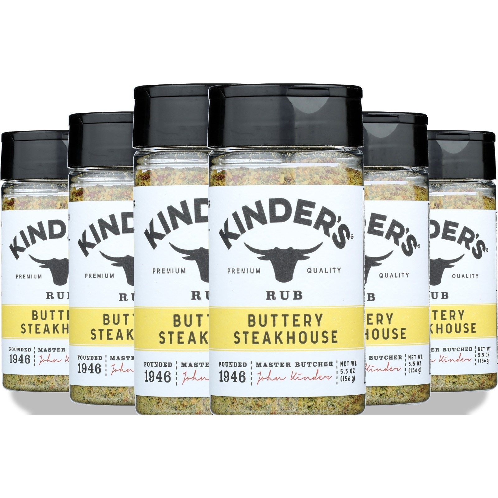 Buttery Steakhouse Rub By Kinder’S 5.5 Oz Seasoning 6 Pack
