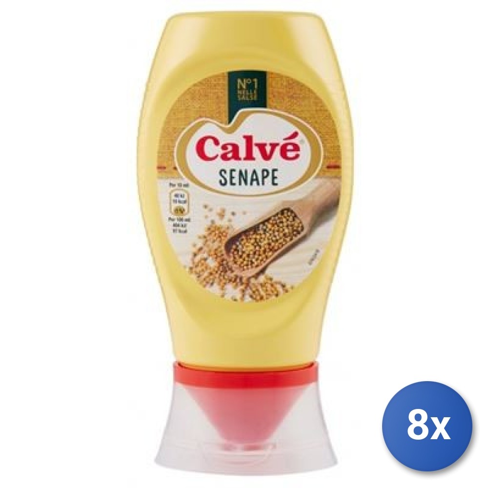 8X Multipack Calve’ Top Down Mustard Ml 250