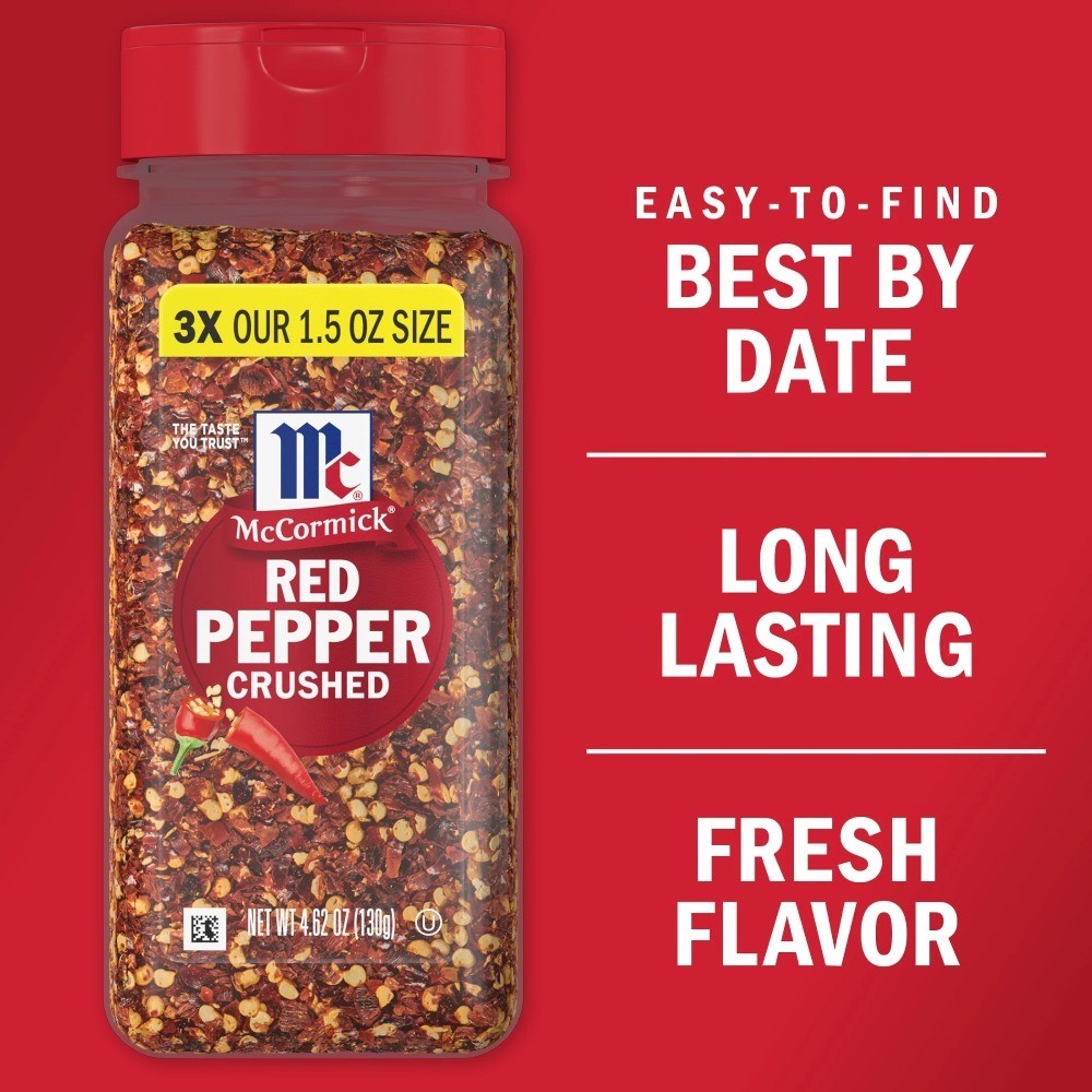 Crushed Red Pepper Flakes 4.62 oz Non-GMO Kosher Seasoning Spice
