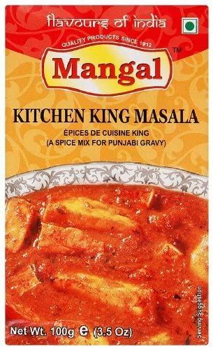 Mangal Kitchen King Masala (spice mix for punjabi gravy) 100g (pack of 4)