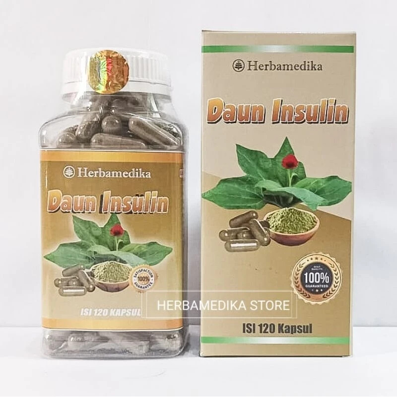 DAUN INSULIN Powder Caps Natural Organic Herb Spices Fresh Pure Hygienic Premium