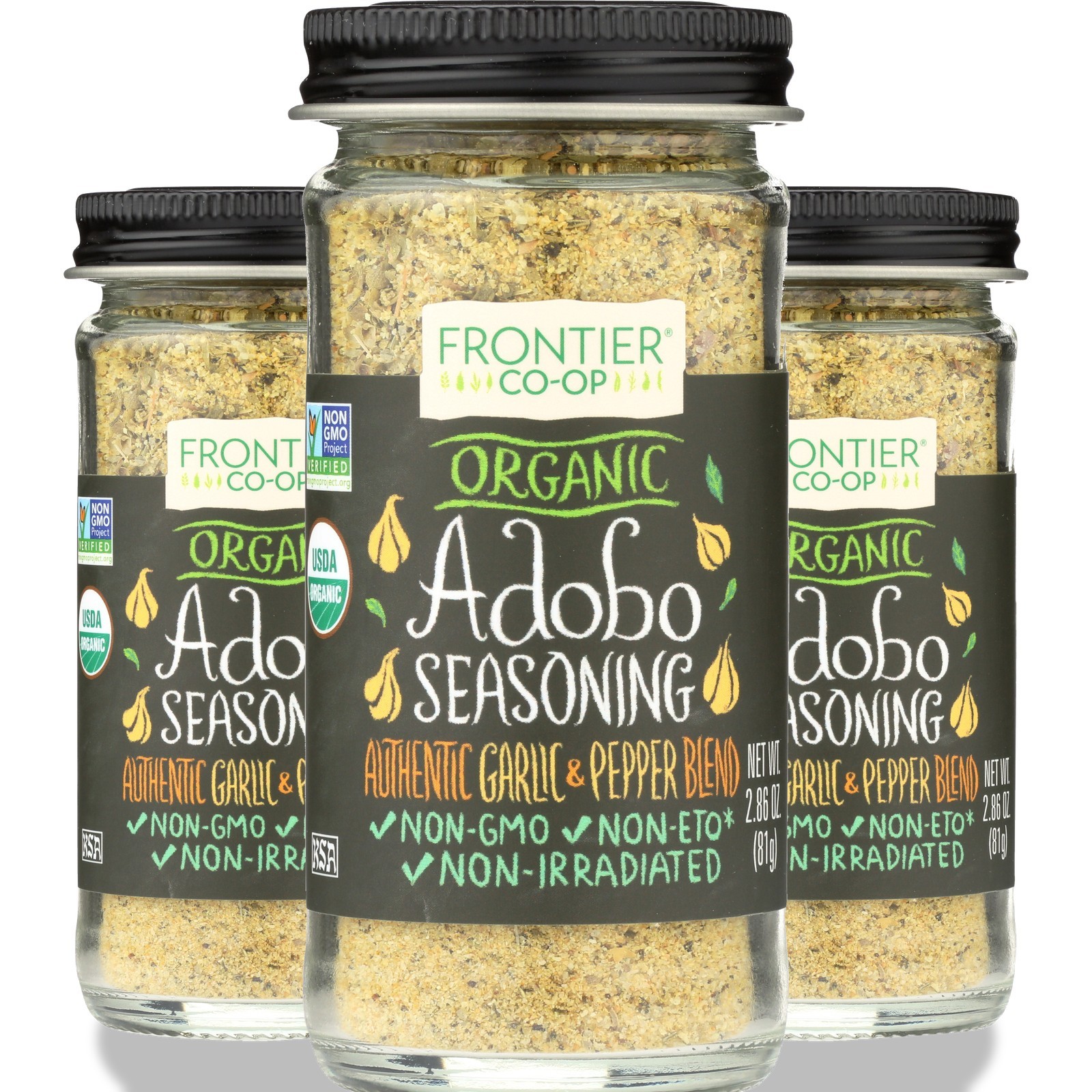 Frontier -Op Co-Op Organic Adobo Seasoning 2.86 Oz 3 Pack
