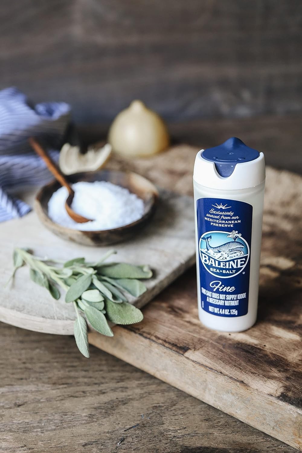 Sea Salt Fine Mediterranean Shaker Bottle 4.4 Oz Product of France