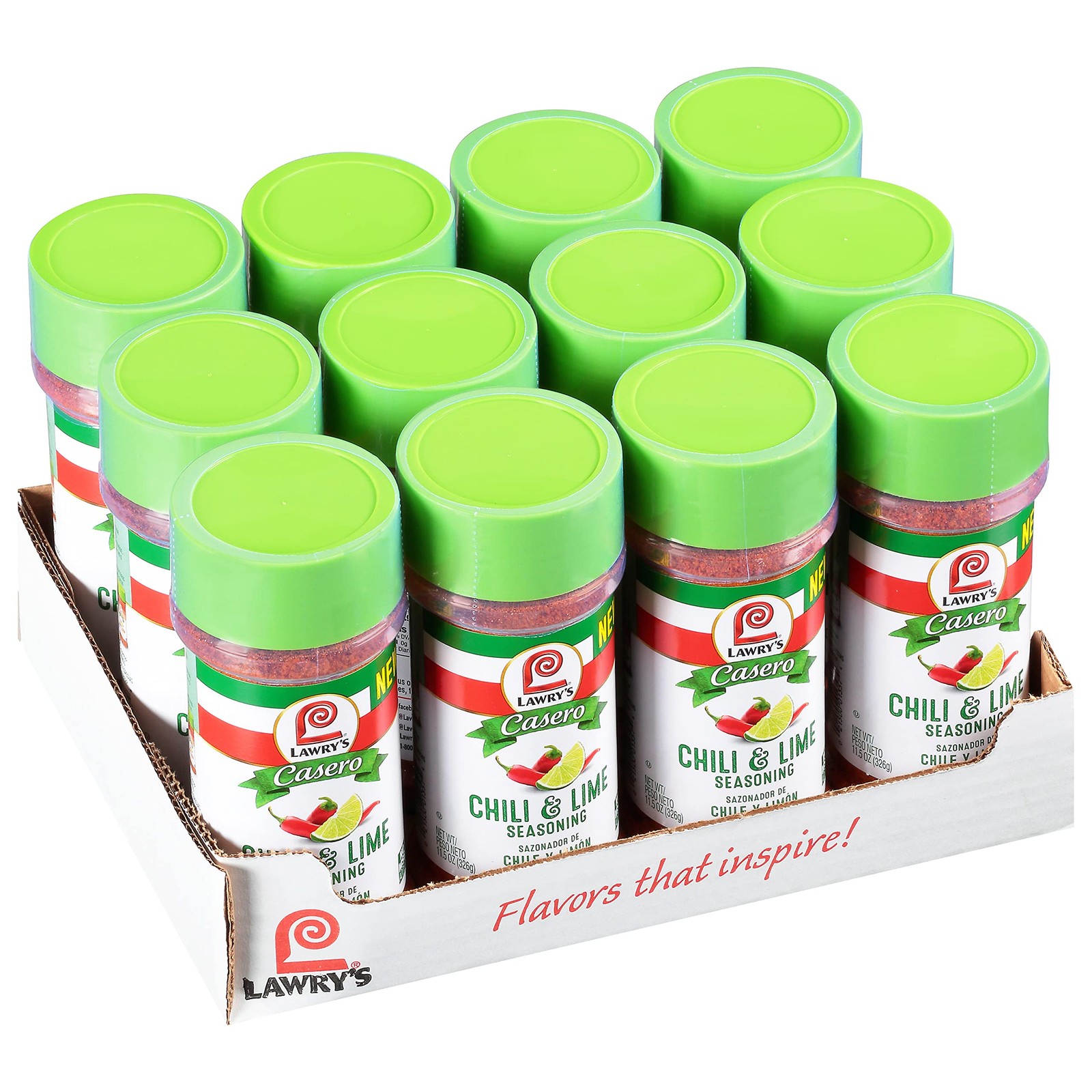 Lawry’S Casero Lawrys Casero Chili Lime Seasoning 11.5 Oz Pack Of 12