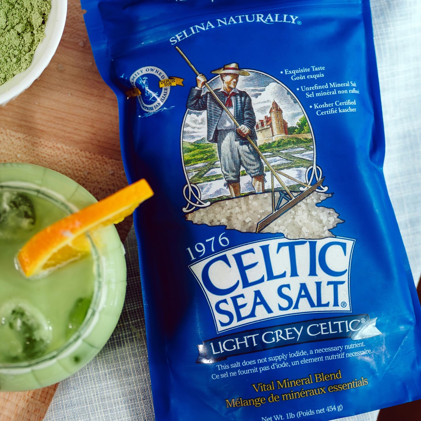 Celtic Sea Salt Light Grey Coarse – Unrefined Mineral 16 Ounce (Pack of 1)