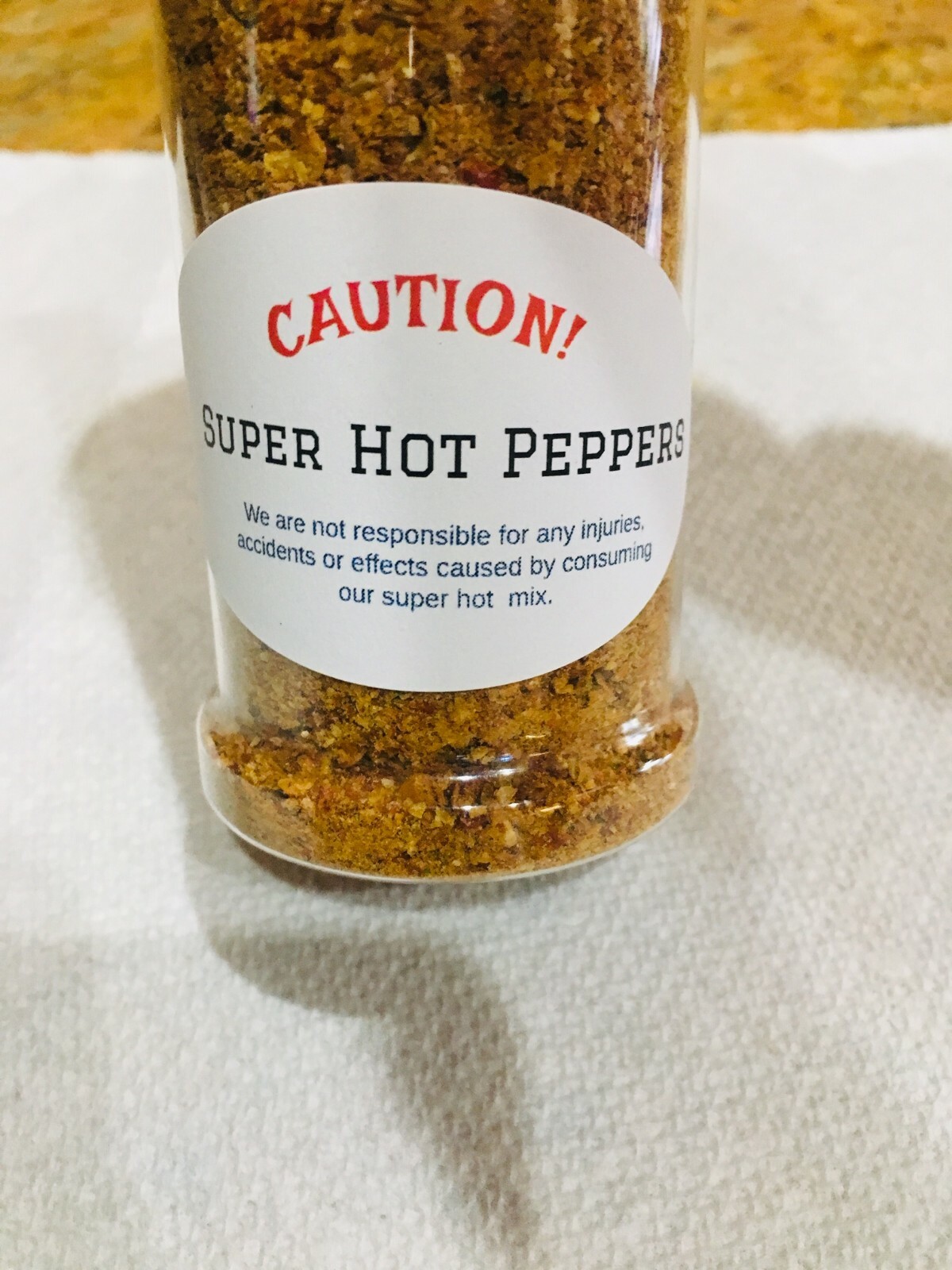 SUPER HOT Pepper Flakes Ghost, Carolina Reaper etc- 2 oz shaker bottle