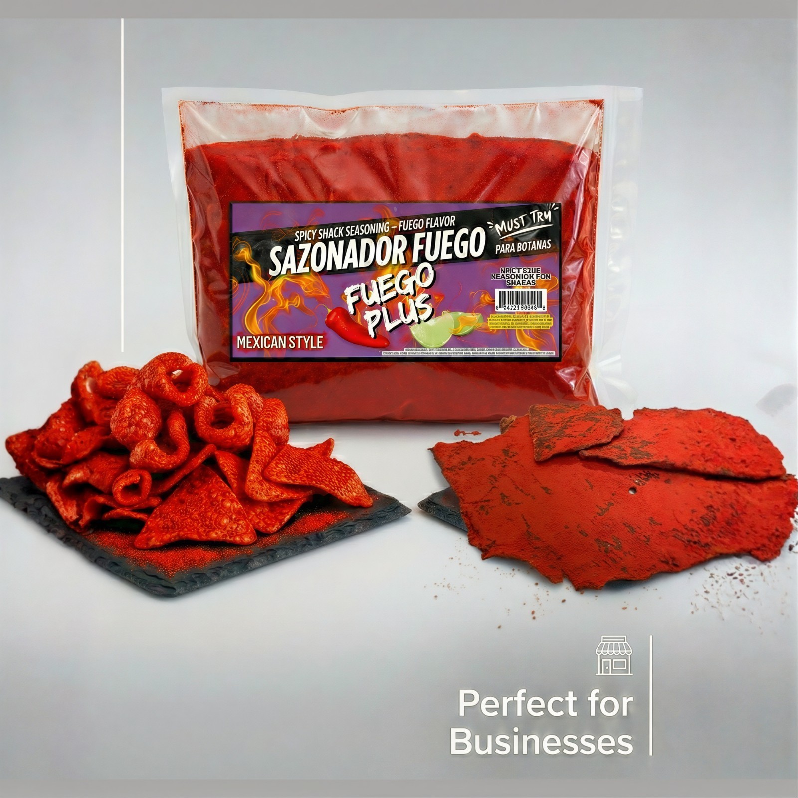 Fuego Seasoning – Extra Spicy Snack Flavor ( 2 LB) Fuego Sazonador